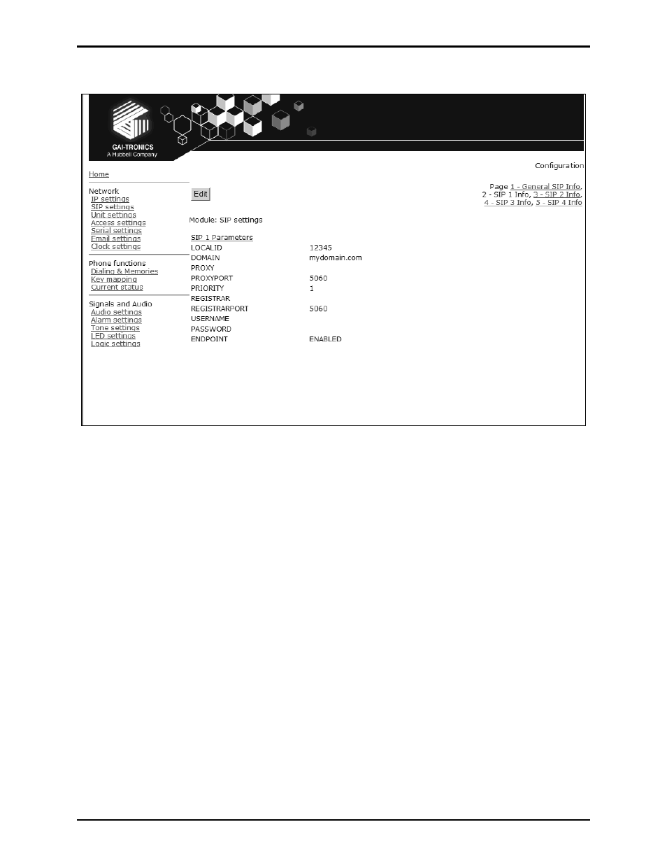GAI-Tronics VoIP Basic Programming Guide User Manual | Page 7 / 30