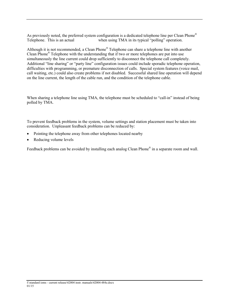 General installation guidelines, Station placement | GAI-Tronics 295-001W, 295-001F Analog Clean Phone User Manual | Page 9 / 34