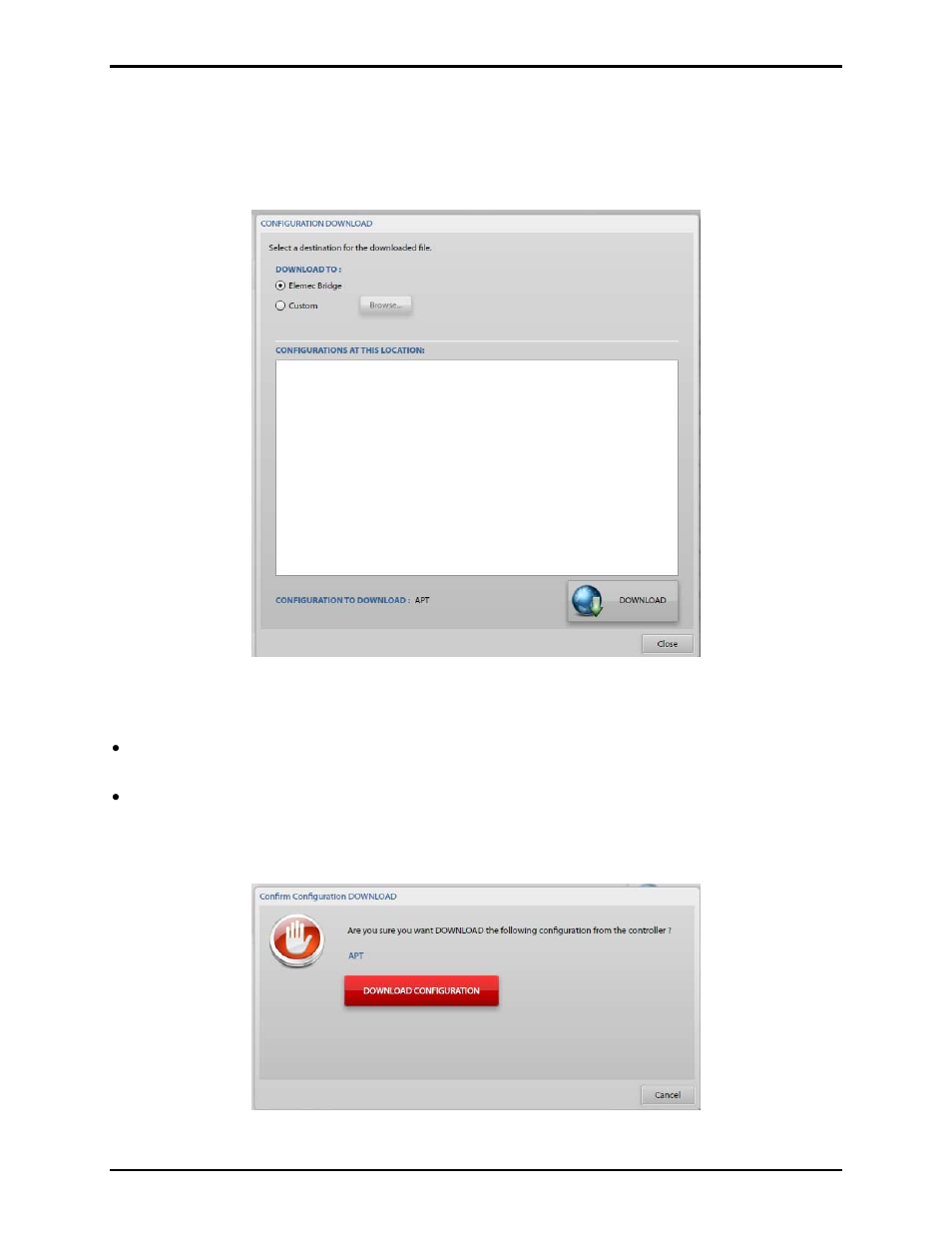 Download configuration | GAI-Tronics Elemec3 Portal User Manual - Version 1.2 User Manual | Page 26 / 37