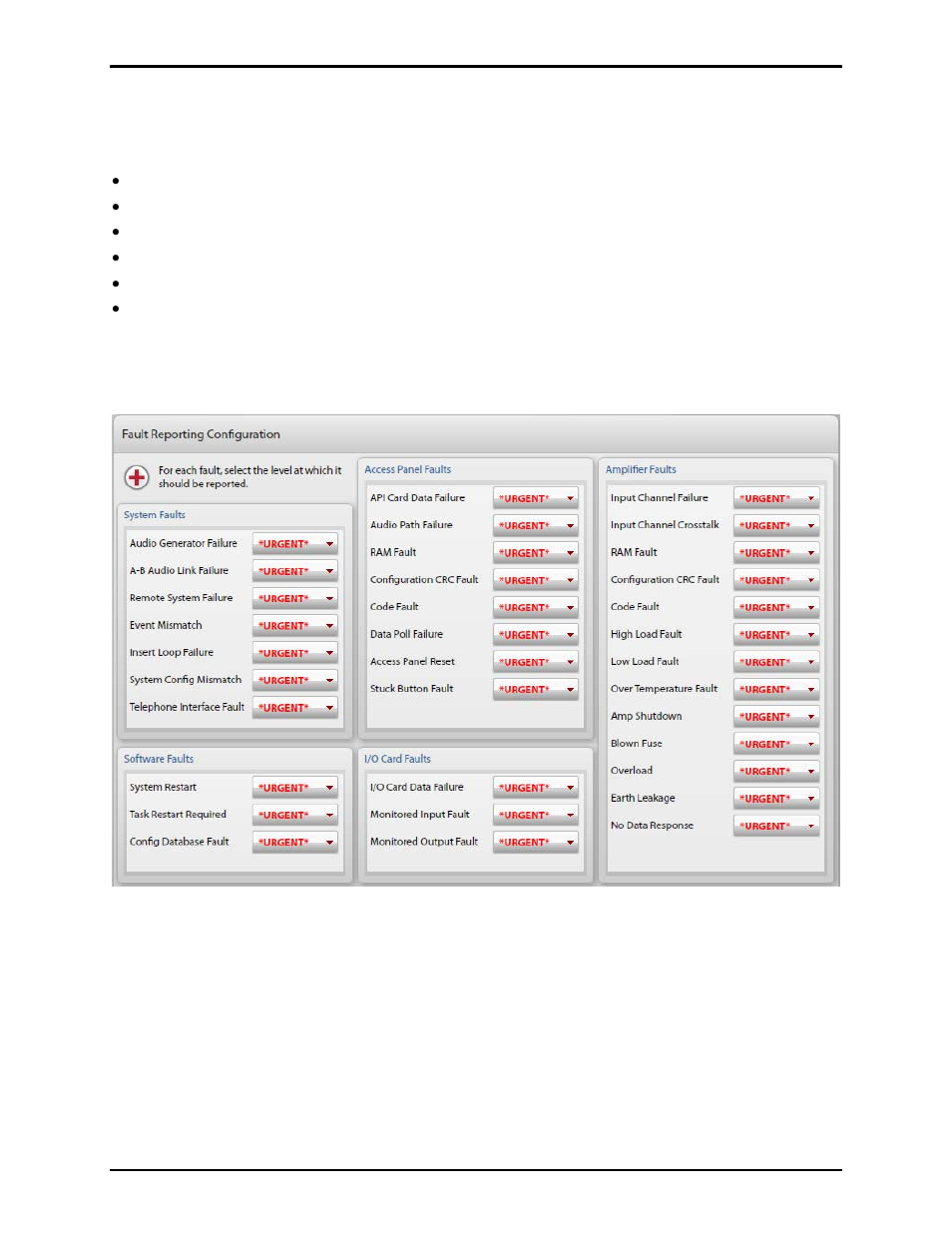 Fault reporting configuration in elemec3 | GAI-Tronics Elemec3 Portal User Manual - Version 1.2 User Manual | Page 32 / 37