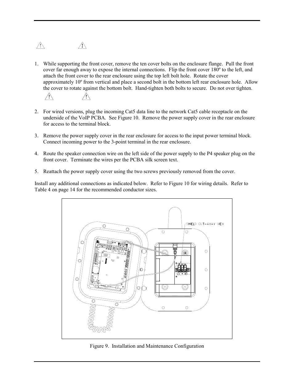 Wiring | GAI-Tronics 352-7xx Division 1 VoIP Page Phones - Wired and WiFi User Manual | Page 11 / 30