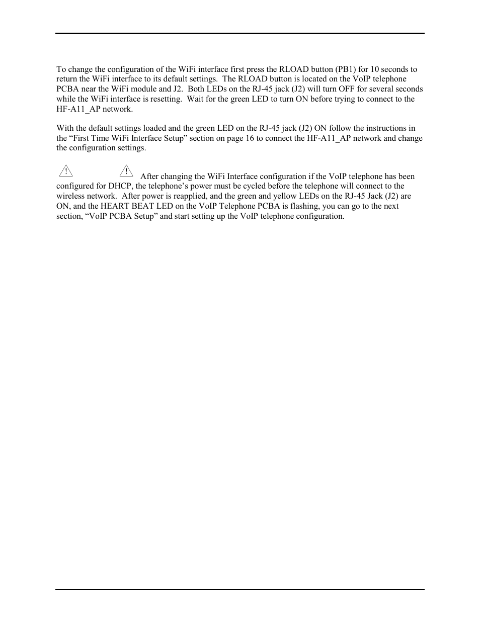 Change wifi interface configuration | GAI-Tronics 352-7xx Division 1 VoIP Page Phones - Wired and WiFi User Manual | Page 19 / 30