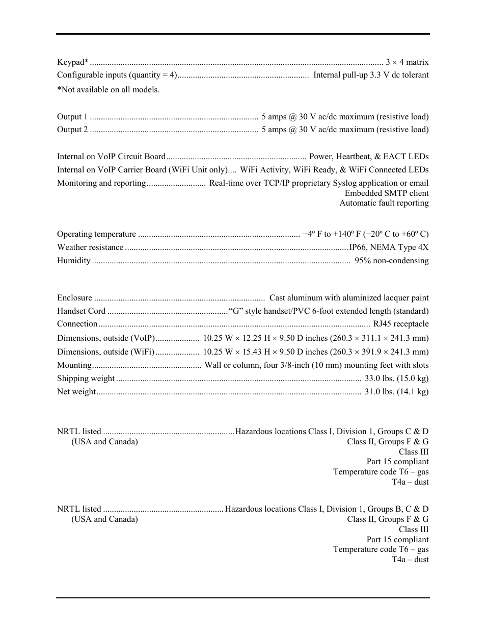 GAI-Tronics 352-7xx Division 1 VoIP Page Phones - Wired and WiFi User Manual | Page 28 / 30
