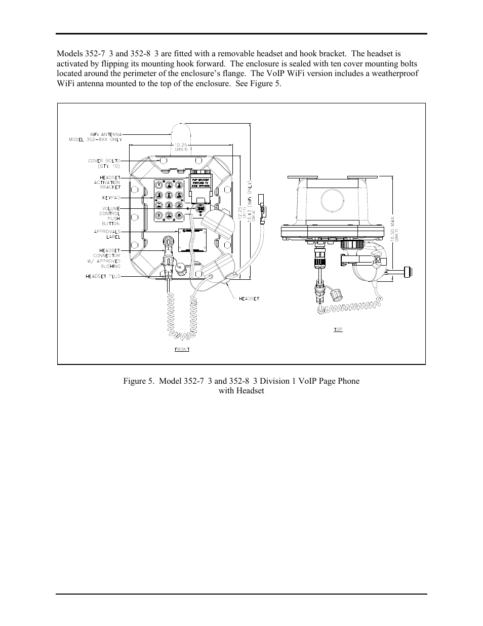 GAI-Tronics 352-7xx Division 1 VoIP Page Phones - Wired and WiFi User Manual | Page 7 / 30