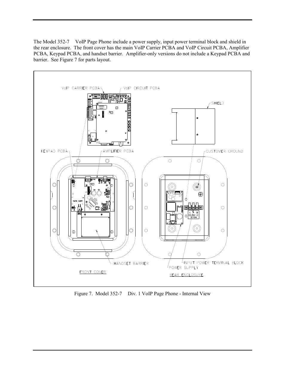 Internal | GAI-Tronics 352-7xx Division 1 VoIP Page Phones - Wired and WiFi User Manual | Page 9 / 30