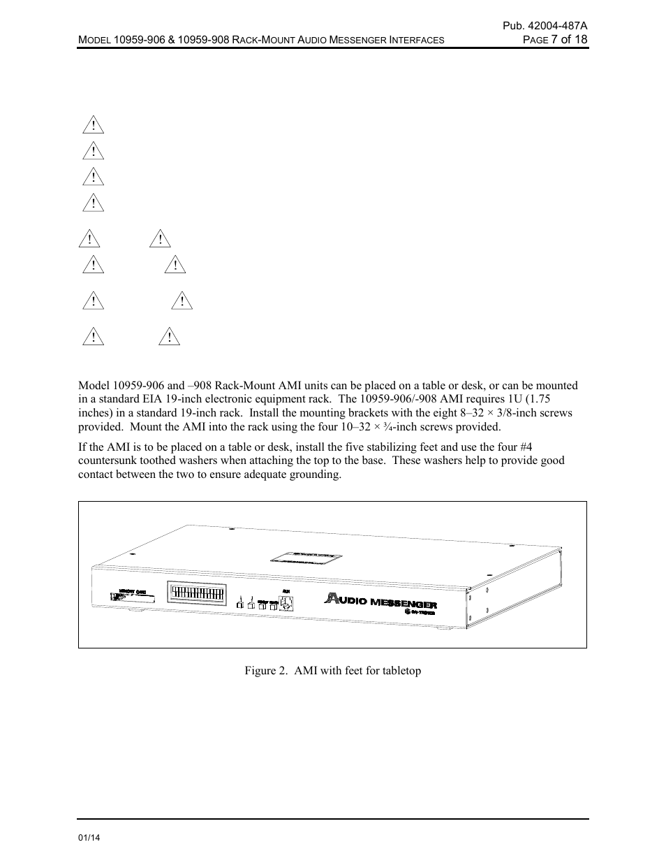 Installation | GAI-Tronics 10959-908 Rack-Mount Audio Messenger Interfaces User Manual | Page 9 / 21
