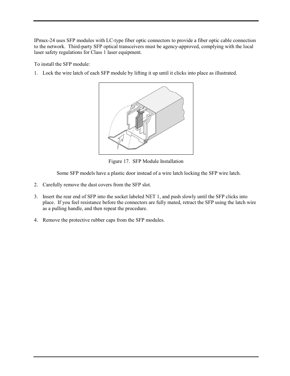 Fiber optic cable connections | GAI-Tronics LE300-IP Page/Party Line Extender User Manual | Page 38 / 72