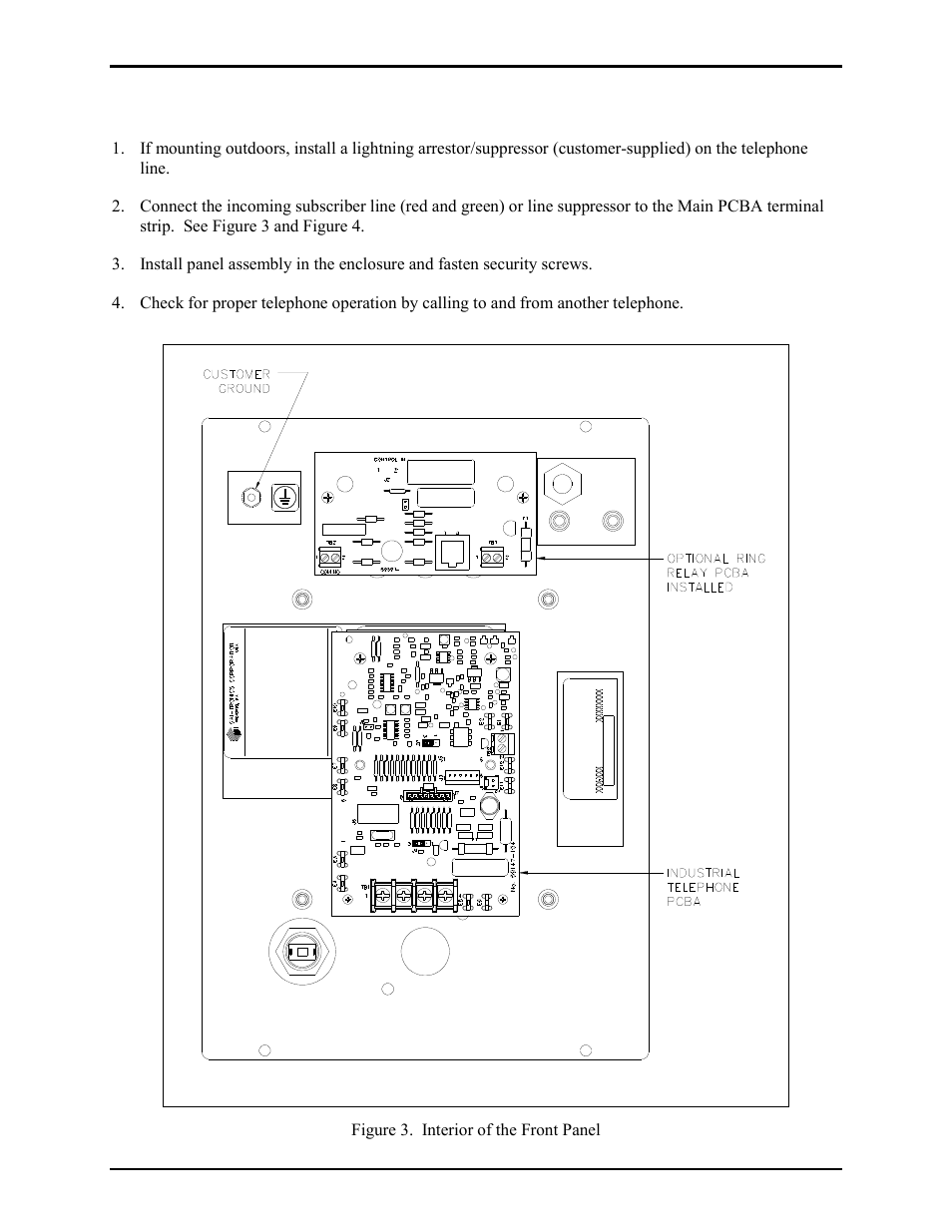 Wiring and testing | GAI-Tronics 354-001OR NEMA 4X Telephone User Manual | Page 5 / 11
