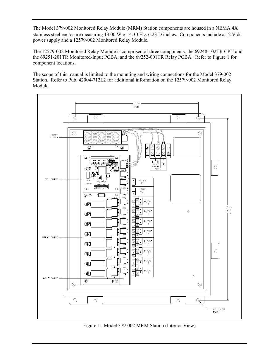 GAI-Tronics 379-002 Monitored RElay Module (MRM) Stations User Manual | Page 2 / 14