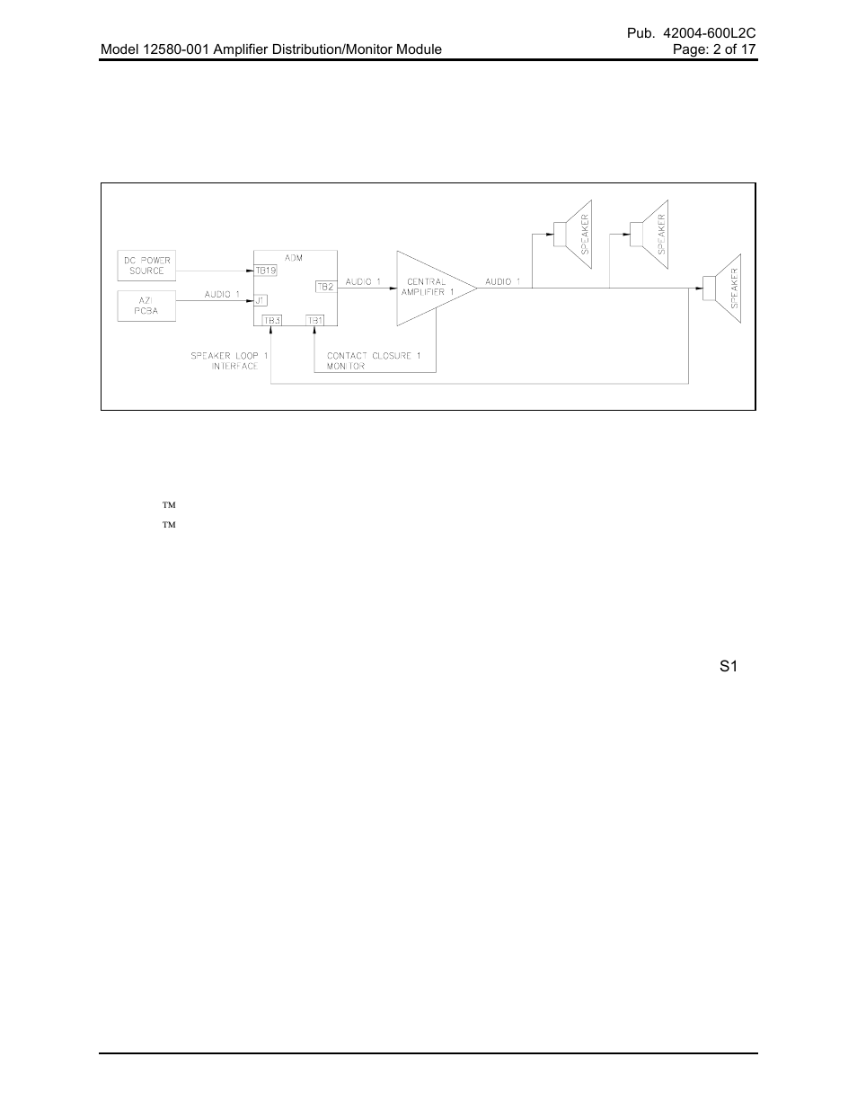GAI-Tronics 12580-001 Audio Distribution Module User Manual | Page 2 / 18
