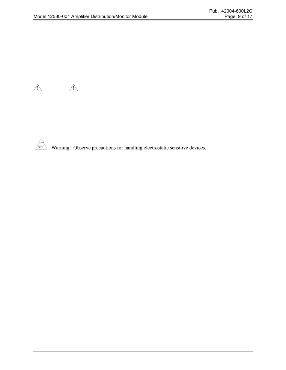 Installation, Precautions | GAI-Tronics 12580-001 Audio Distribution Module User Manual | Page 9 / 18