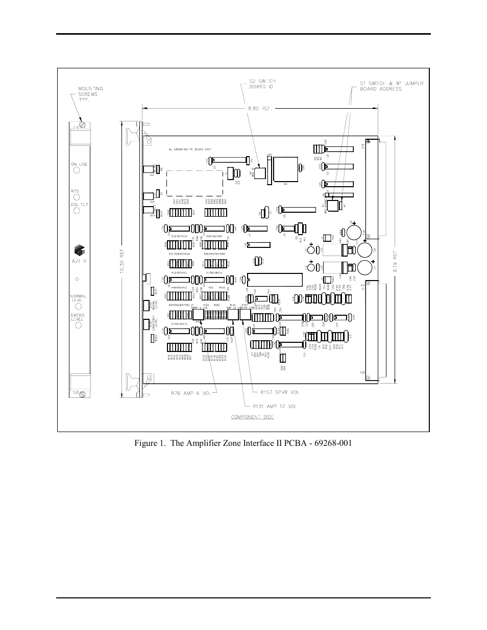 Hardware configuration | GAI-Tronics 69268-001 Amplifier Zone Interface II (AZI) User Manual | Page 2 / 10
