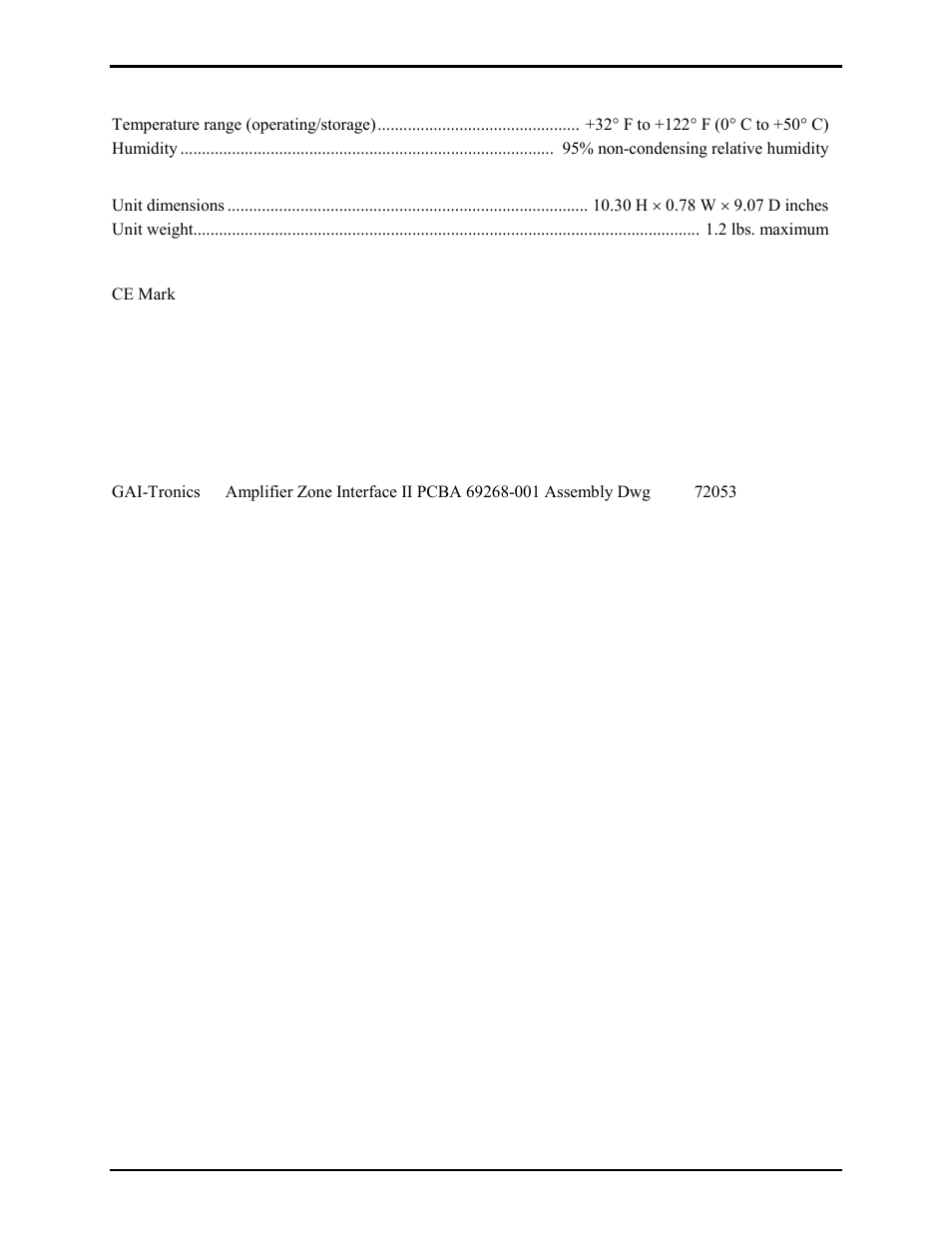 Reference material, Assembly/model drawings | GAI-Tronics 69268-001 Amplifier Zone Interface II (AZI) User Manual | Page 9 / 10