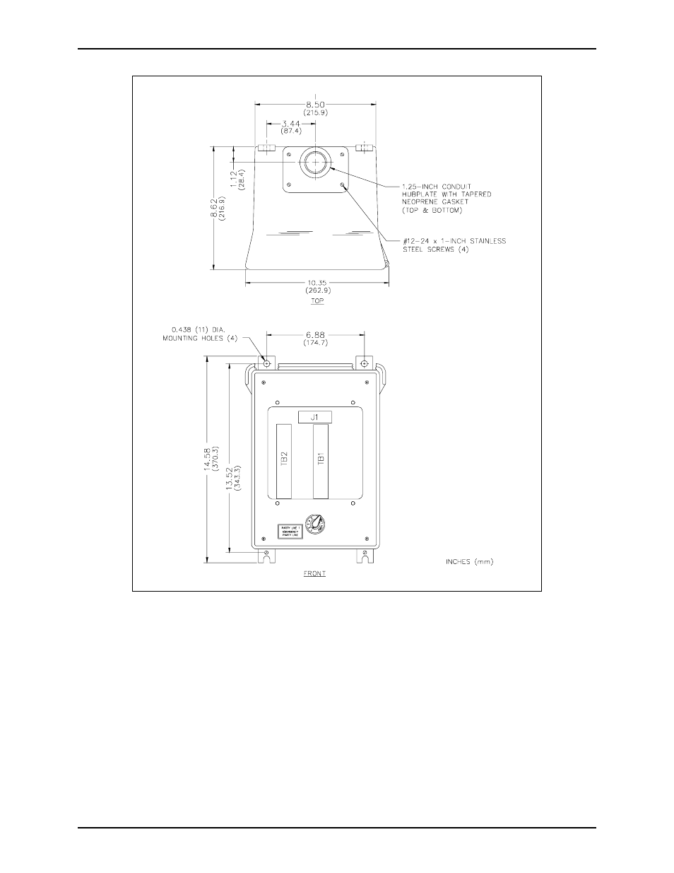 GAI-Tronics 7325-104 SmartSeries Outdoor Metallic Emergency Party Line Amplifier Enclosure User Manual | Page 3 / 9