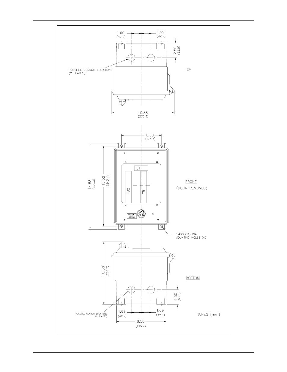GAI-Tronics 7335-004 SmartSeries Multi-Party Emergency Party Line Amplifier Enclosure User Manual | Page 3 / 9