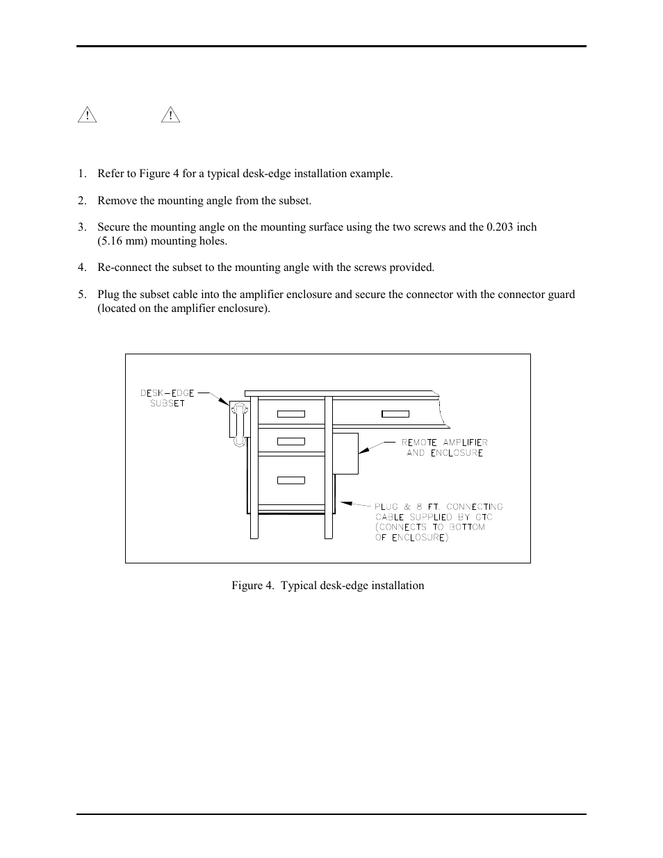 Installation | GAI-Tronics 7115-102 SmartSeries Desk-Edge Single and Multi-Party Subsets User Manual | Page 5 / 10