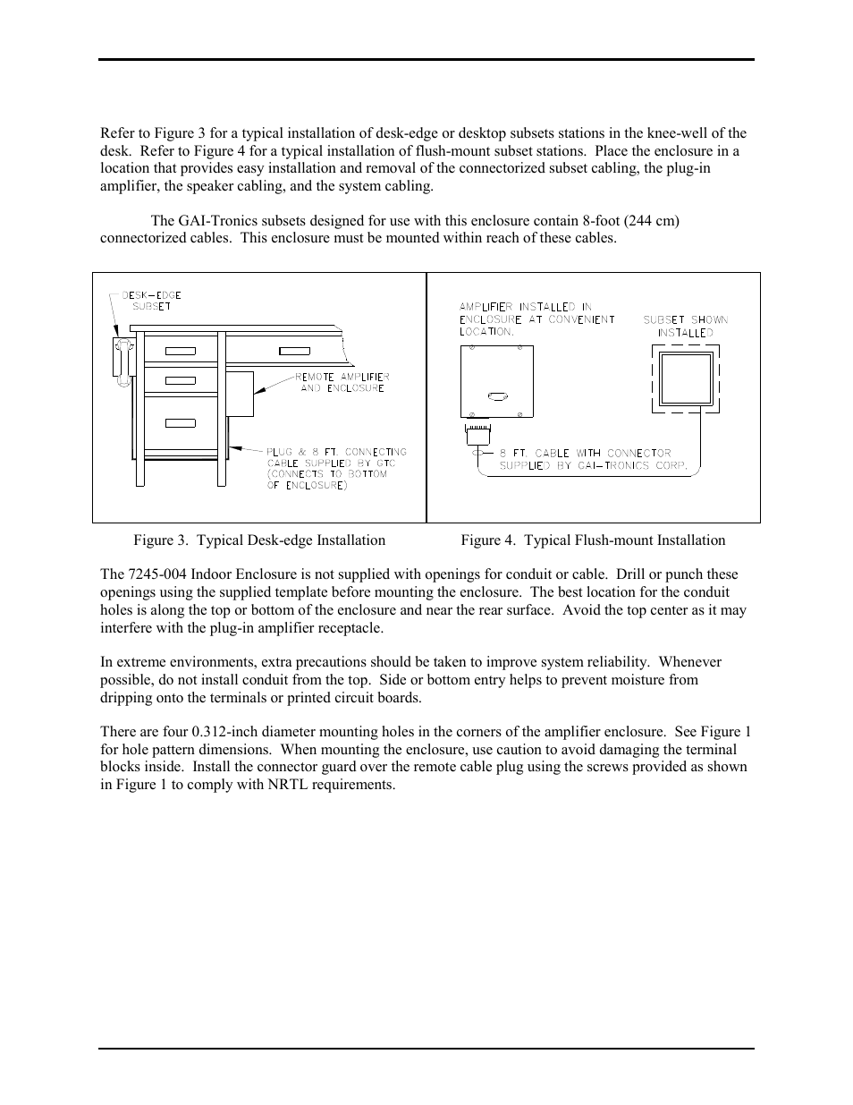 Mounting | GAI-Tronics 7245-004 SmartSeries Indoor Remote Subset Amplifier Enclosure User Manual | Page 6 / 13