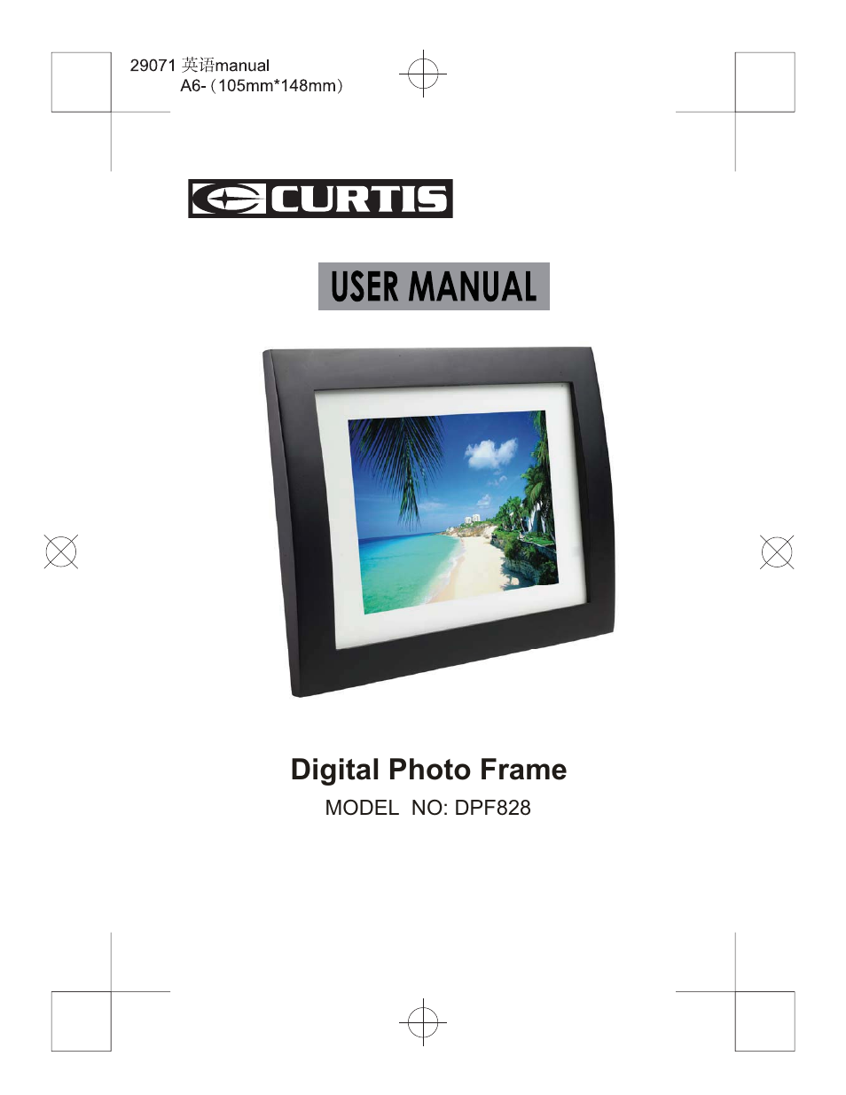 Curtis DPF828 User Manual | 14 pages