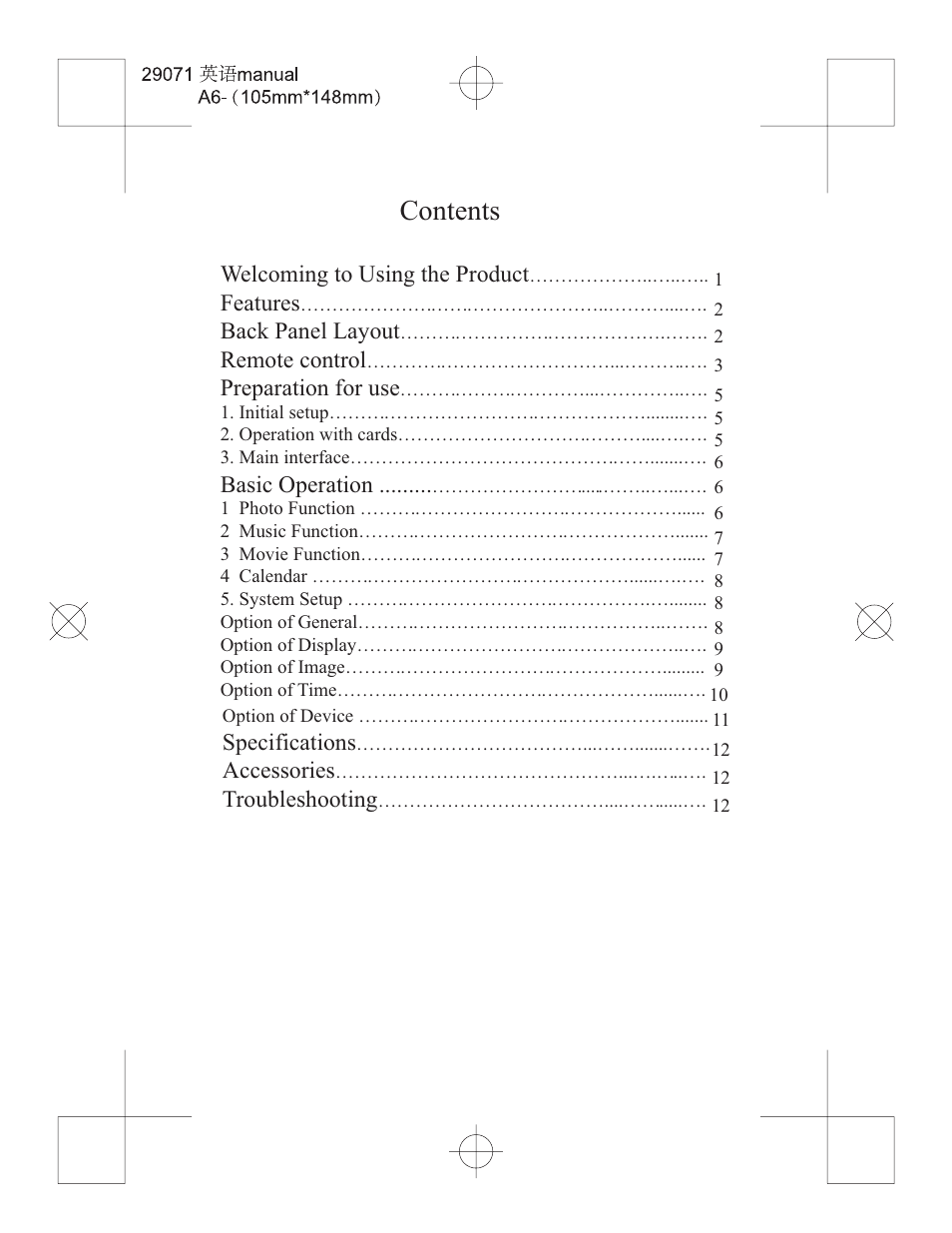 Curtis DPF828 User Manual | Page 2 / 14