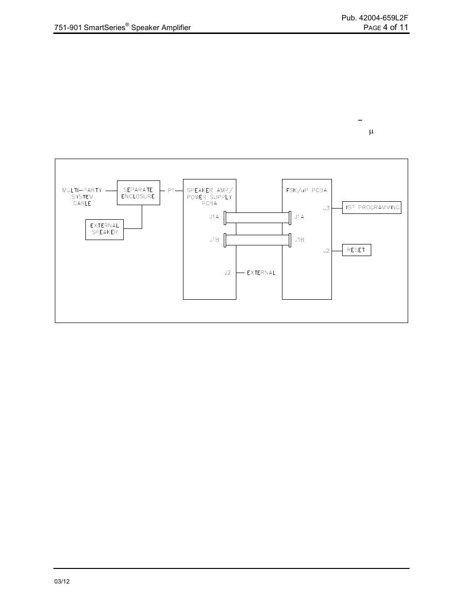 Block diagram, Interfaces | GAI-Tronics 751-901 SmartSeries Speaker Amplifier User Manual | Page 5 / 13
