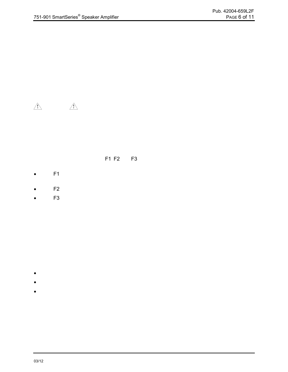 Maintenance, Adjustments | GAI-Tronics 751-901 SmartSeries Speaker Amplifier User Manual | Page 7 / 13