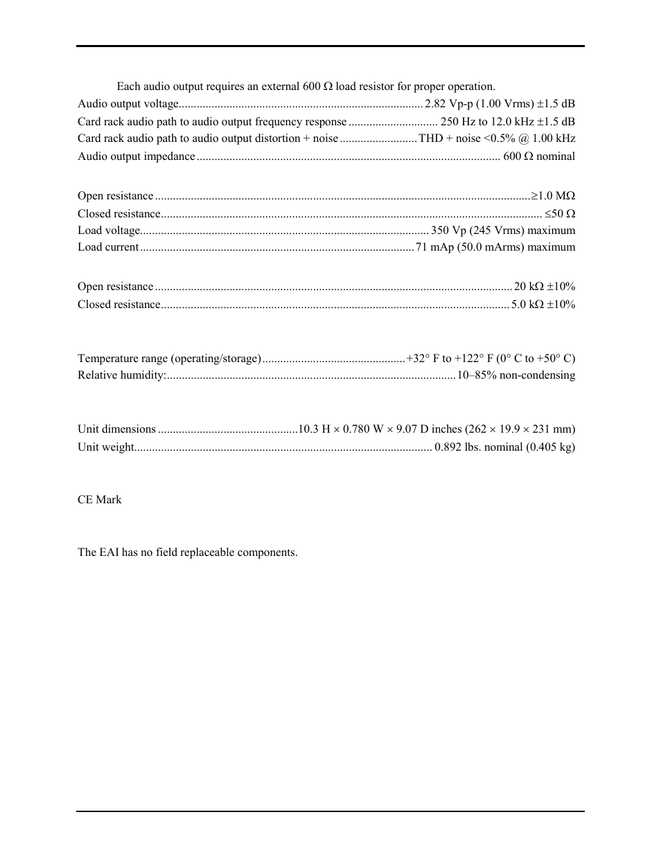 Approval, Replacement parts | GAI-Tronics 69439-001 External Audio Interface (EAI) User Manual | Page 9 / 10