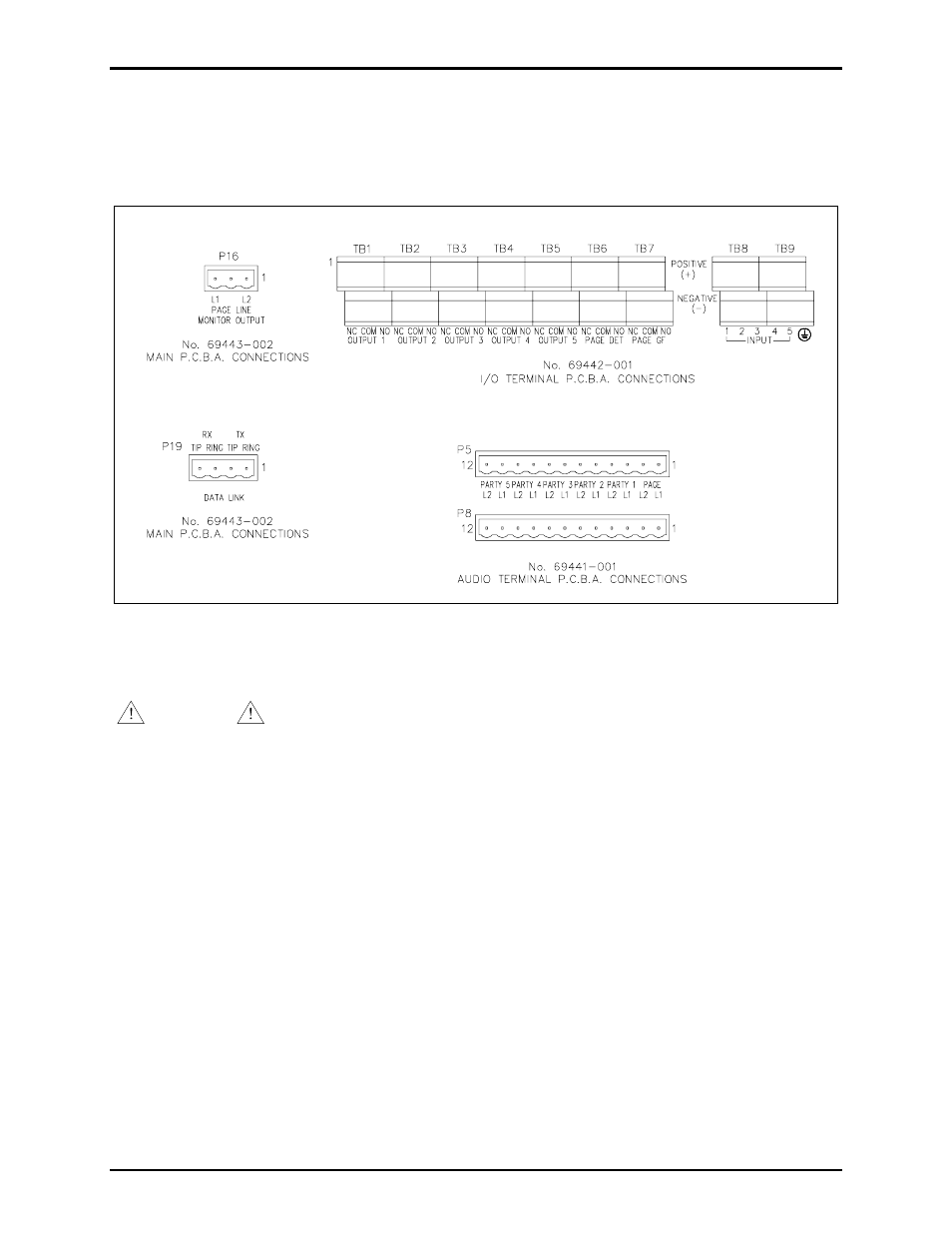 Wiring | GAI-Tronics LE200, LE200-FSR, LE200-FLR Page/Party Line Extenders User Manual | Page 10 / 53
