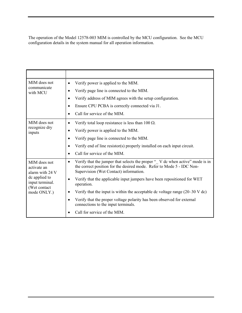 Operation, How to diagnose assembly/model faults | GAI-Tronics 12578-003 Monitored Input Module (MIM) User Manual | Page 10 / 13