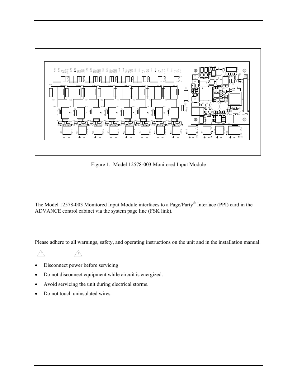 Hardware configuration, Interfaces, Installation safety guidelines | GAI-Tronics 12578-003 Monitored Input Module (MIM) User Manual | Page 3 / 13