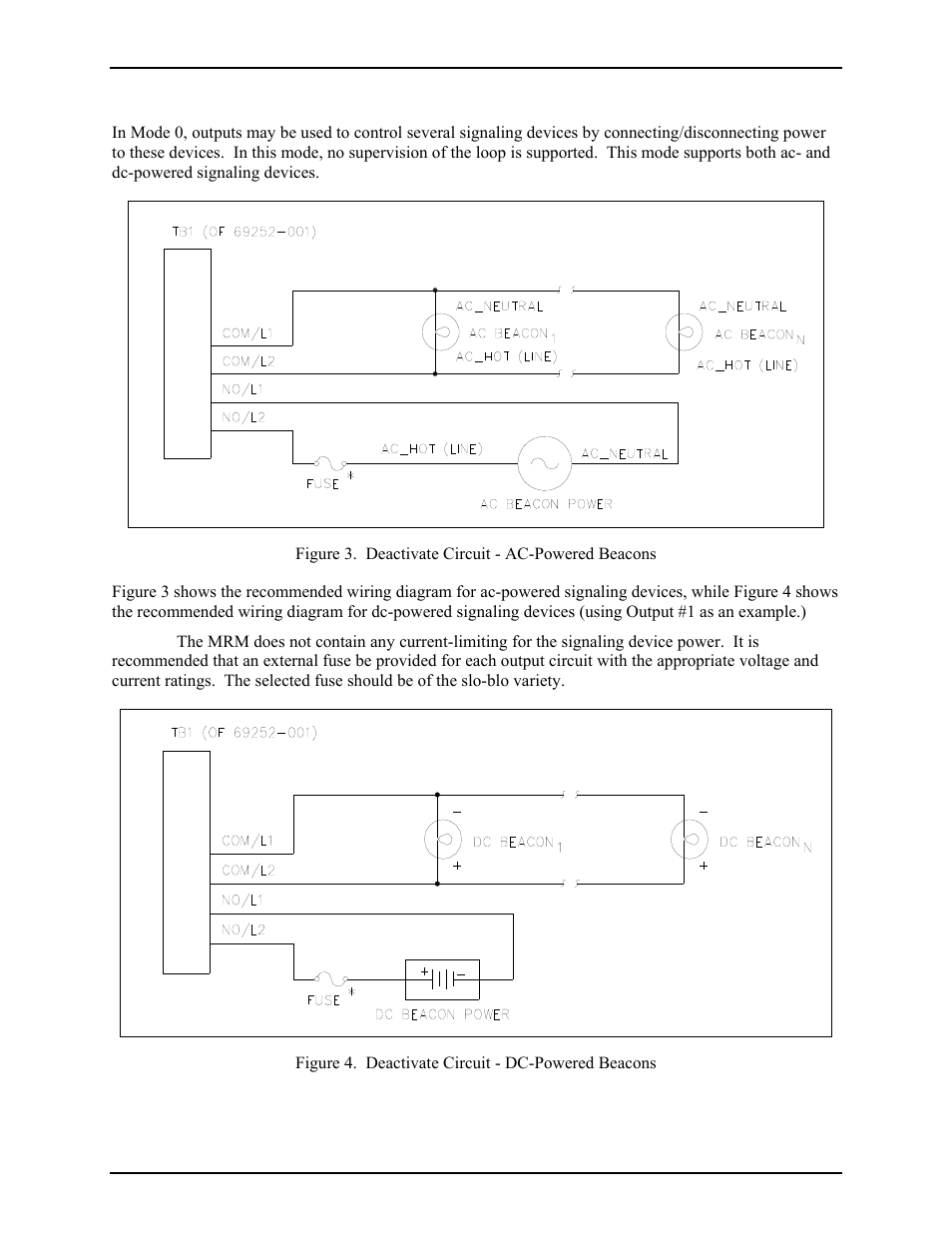 Mode 0: deactivate circuit | GAI-Tronics 12579-003 Monitored Relay Module (MRM) User Manual | Page 6 / 17