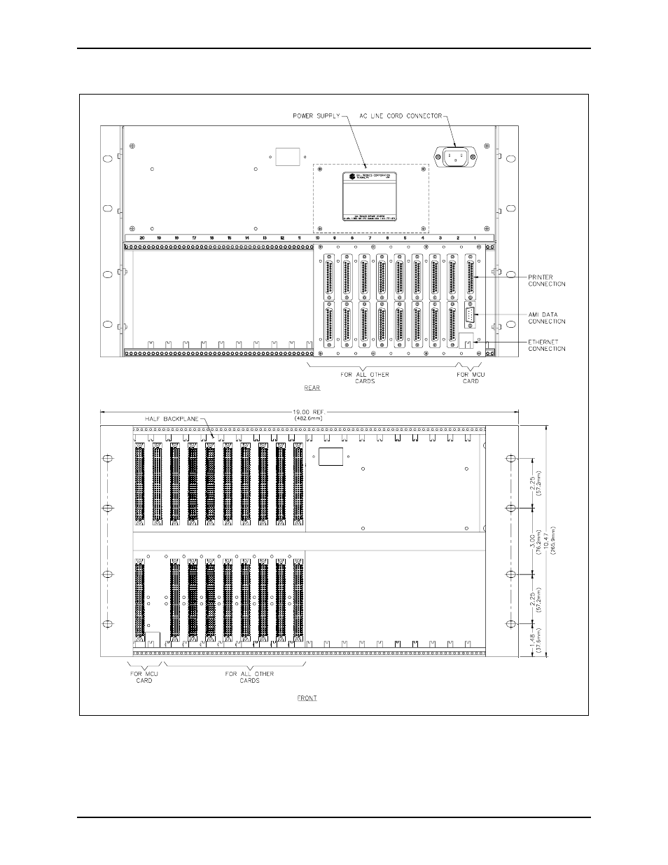 GAI-Tronics 10457-030 Half Backplane Card Rack Assembly User Manual | Page 2 / 6