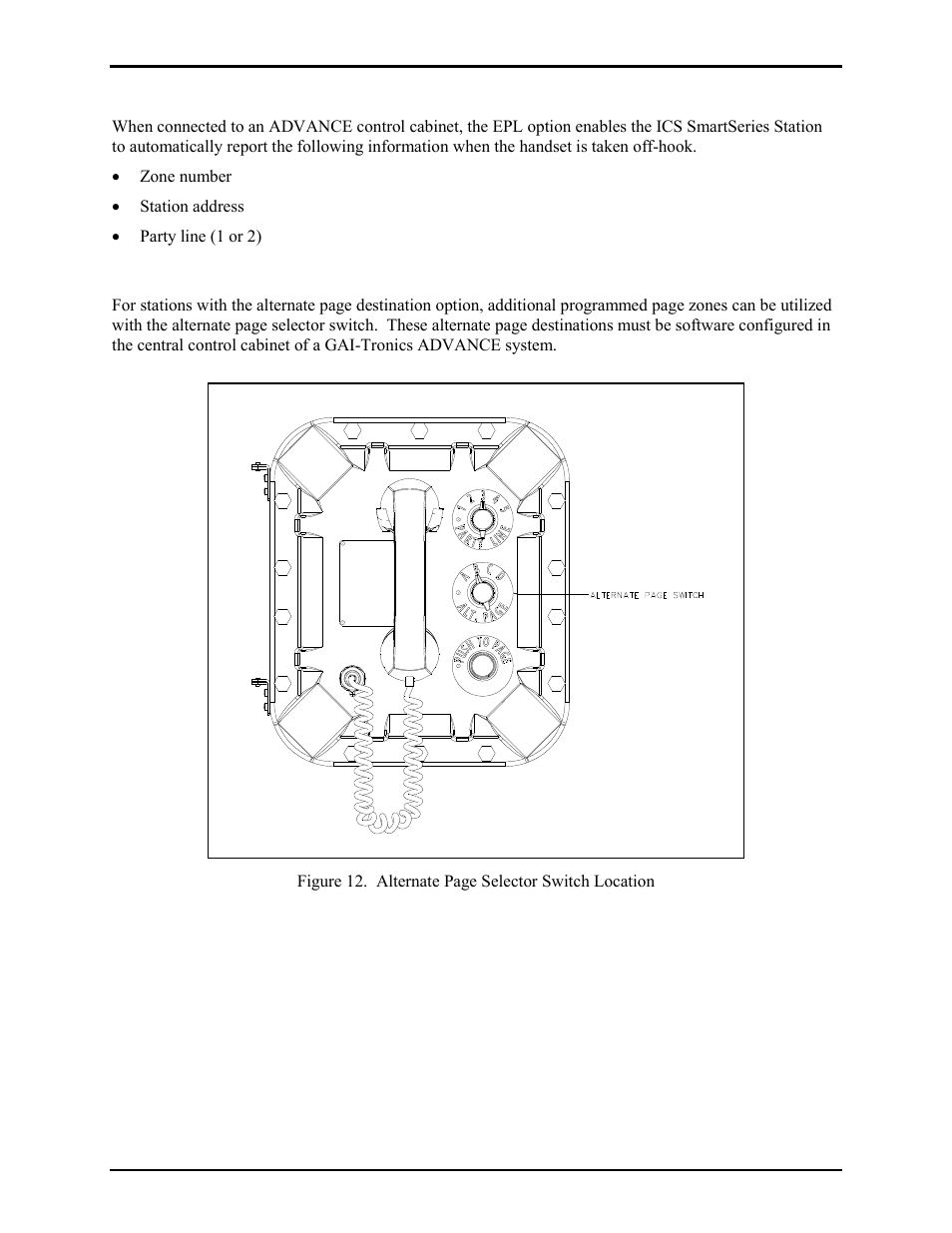 Emergency party line (epl) | GAI-Tronics ICS  Hazardous Area Page/Party Stations User Manual | Page 19 / 34