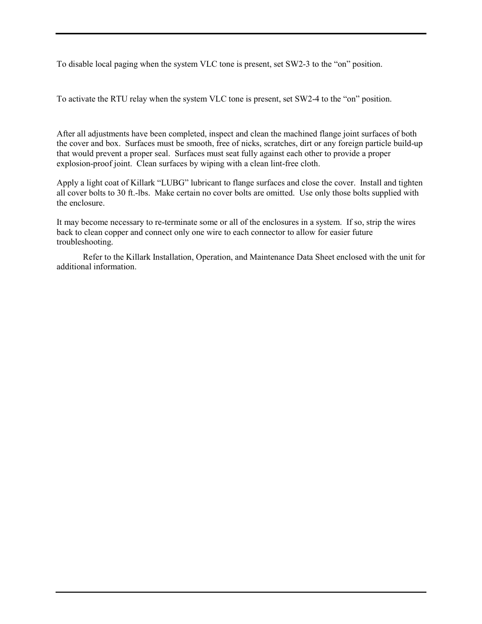 Remote output switching (available with rtu only), Attaching the front cover | GAI-Tronics ICS  Hazardous Area Page/Party Stations User Manual | Page 22 / 34