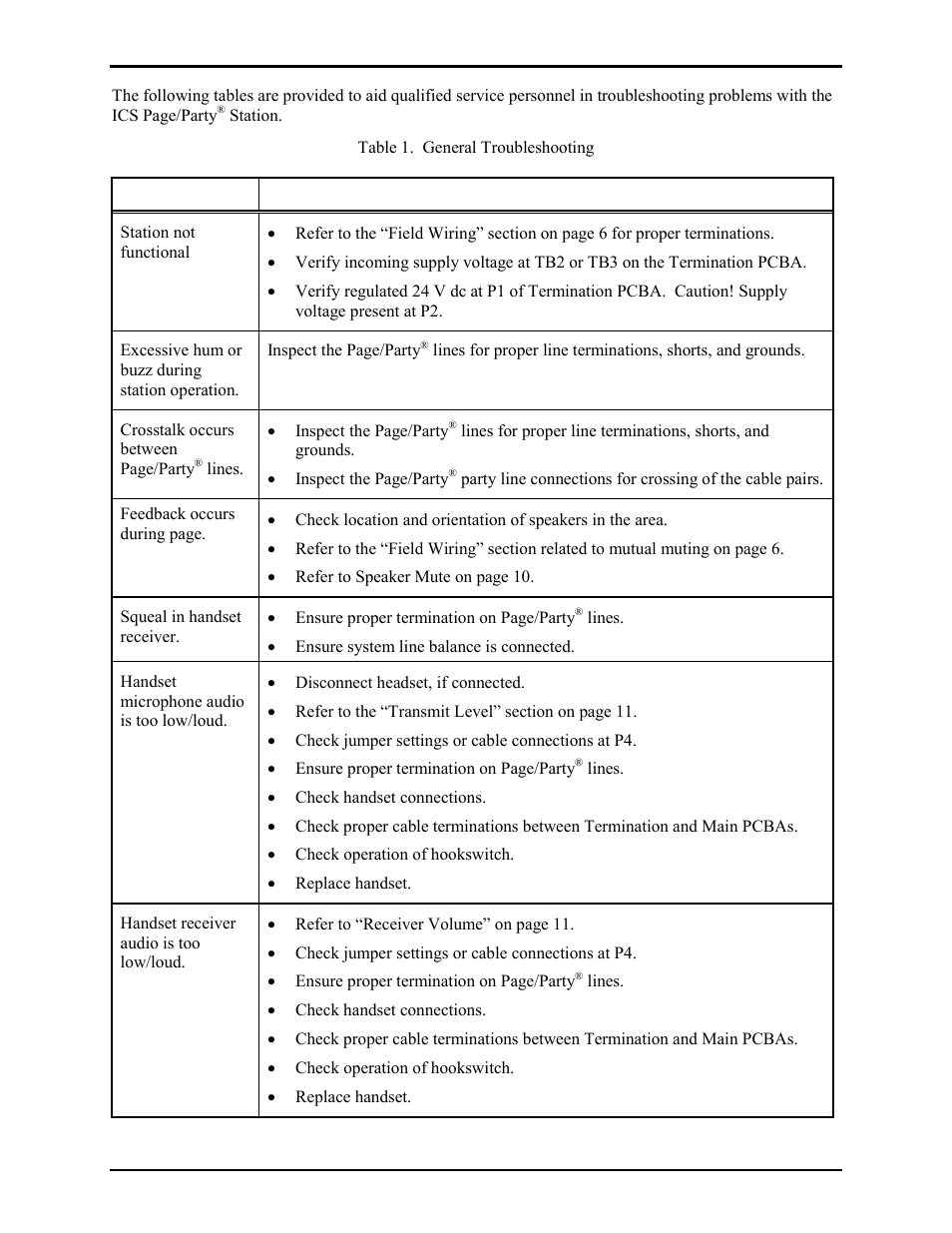 GAI-Tronics ICS  Hazardous Area Page/Party Stations User Manual | Page 28 / 34