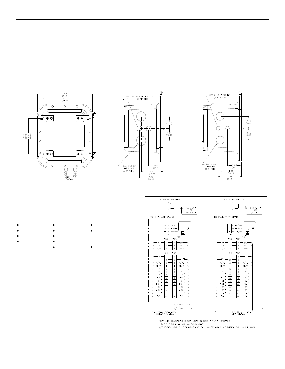 Mounting the enclosure, Cable entries, Available adjustments | Approvals | GAI-Tronics ICS  Hazardous Area Page/Party Stations User Manual | Page 2 / 3