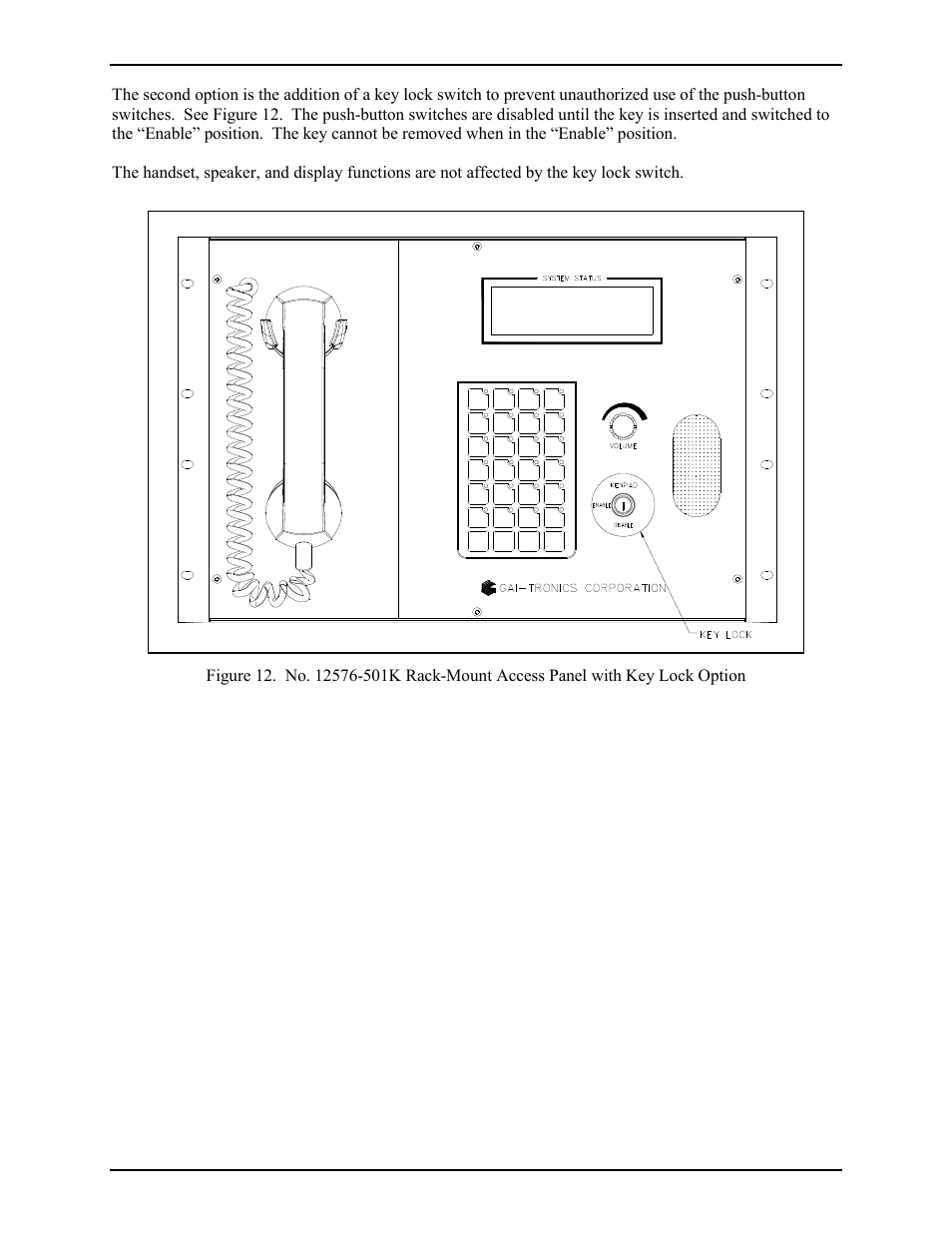 GAI-Tronics 12576-501(x) ADVANCE Rack-Mount Access Panel with LCD Display User Manual | Page 14 / 18