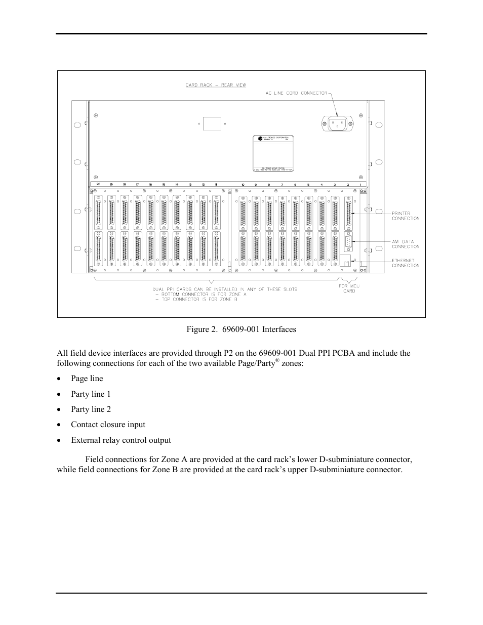 Interfaces | GAI-Tronics 69609-001 Dual Page/Party Interface PCBA User Manual | Page 11 / 17