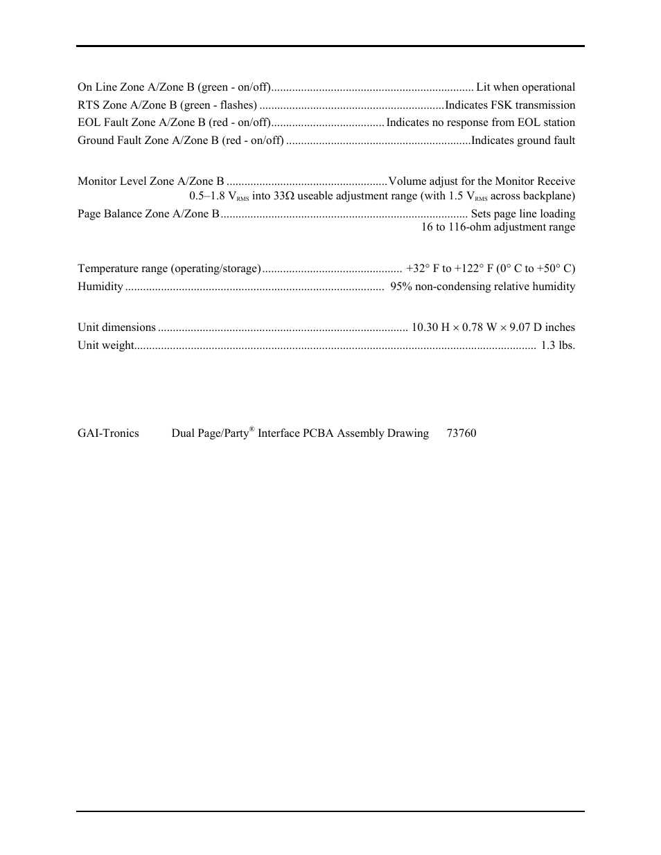Reference to assembly/model drawings | GAI-Tronics 69609-001 Dual Page/Party Interface PCBA User Manual | Page 16 / 17