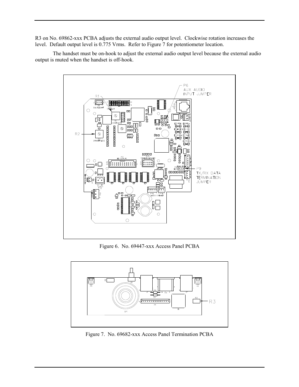 External audio output | GAI-Tronics 12576-50315 Desktop Access Panel with LCD Display User Manual | Page 7 / 14