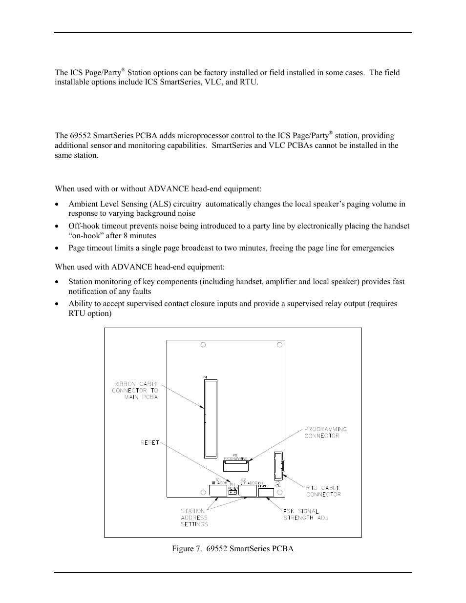 Options, Ics smartseries, General | Features | GAI-Tronics ICS Zone 2/22 Weatherproof Page/Party Station User Manual | Page 11 / 36