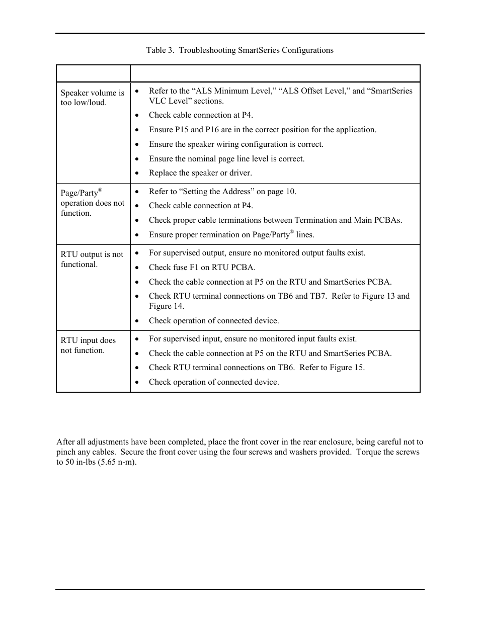 Attaching the front panel | GAI-Tronics ICS Zone 2/22 Weatherproof Page/Party Station User Manual | Page 31 / 36