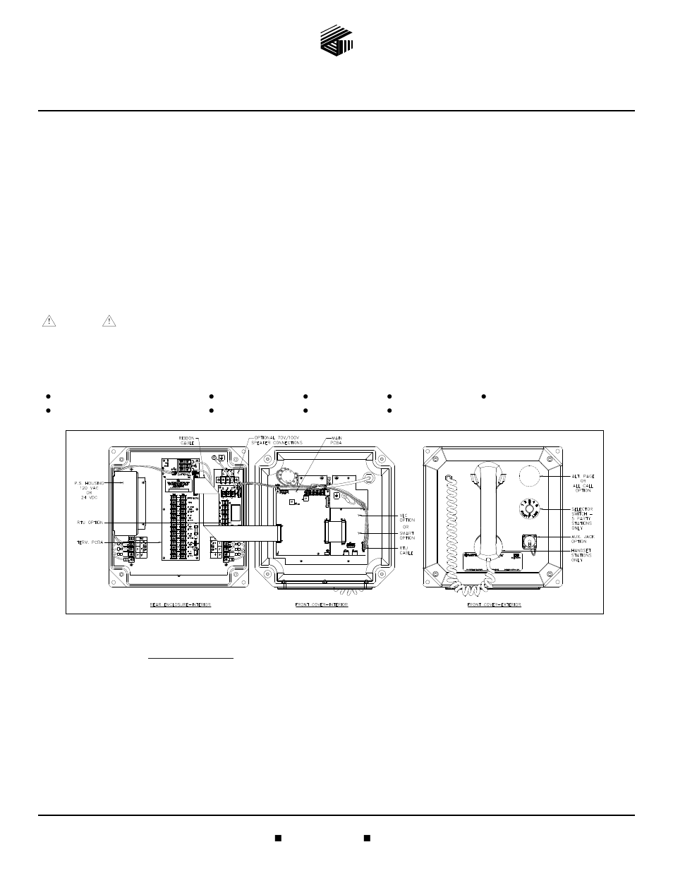 GAI-Tronics ICS Zone 2/22 Weatherproof Page/Party Station User Manual | 3 pages