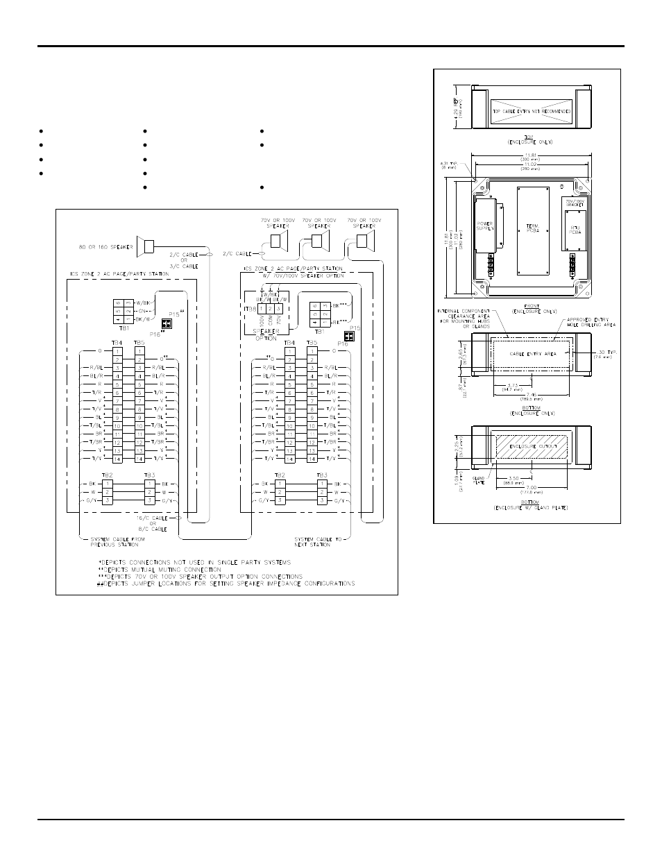 Available adjustments, Front cover reattachment | GAI-Tronics ICS Zone 2/22 Weatherproof Page/Party Station User Manual | Page 2 / 3