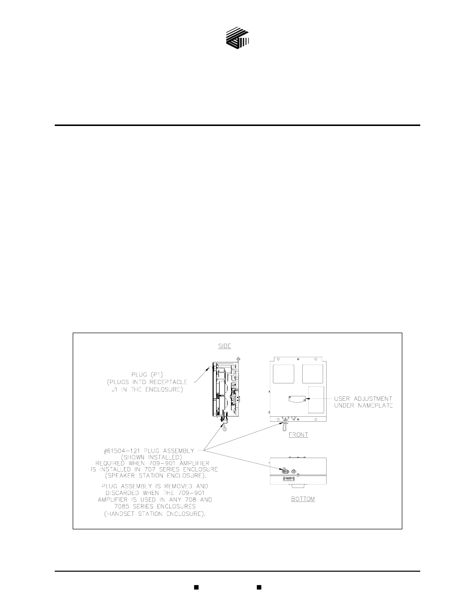 GAI-Tronics 709-901 Addendum to Model 709-901 User Manual | 2 pages