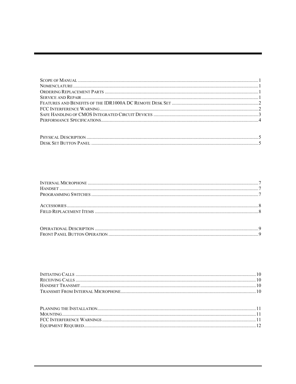 GAI-Tronics IDR1000A DC Remote User and Installation Manual User Manual | Page 3 / 38