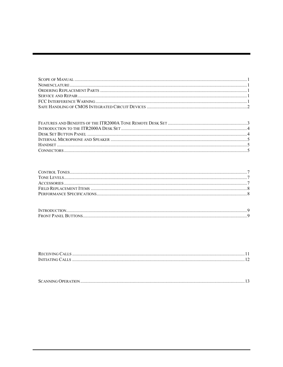 GAI-Tronics ITR2000A Tone Remote Deskset User and Installation Manual User Manual | Page 3 / 44