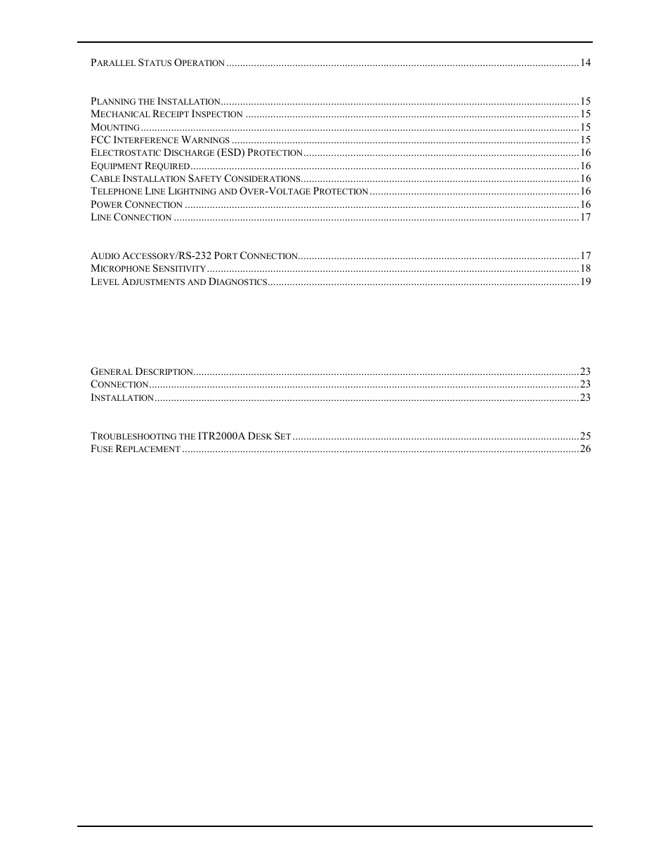 GAI-Tronics ITR2000A Tone Remote Deskset User and Installation Manual User Manual | Page 4 / 44