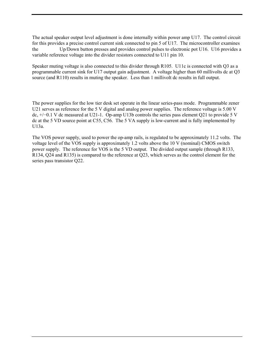 Speaker volume control, Power supplies | GAI-Tronics ILD1000A Local Deskset User and Installation Manual User Manual | Page 20 / 32