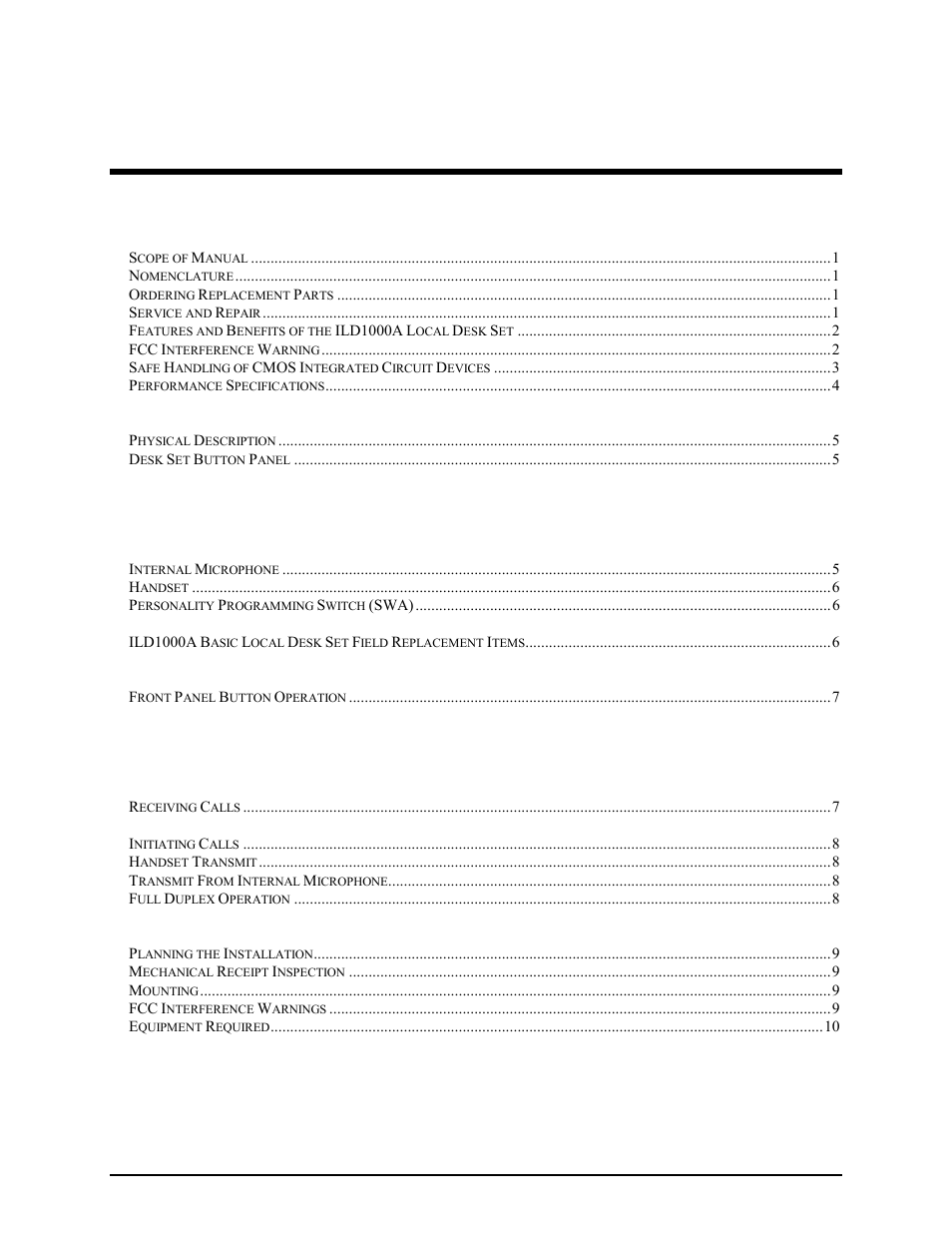 GAI-Tronics ILD1000A Local Deskset User and Installation Manual User Manual | Page 3 / 32