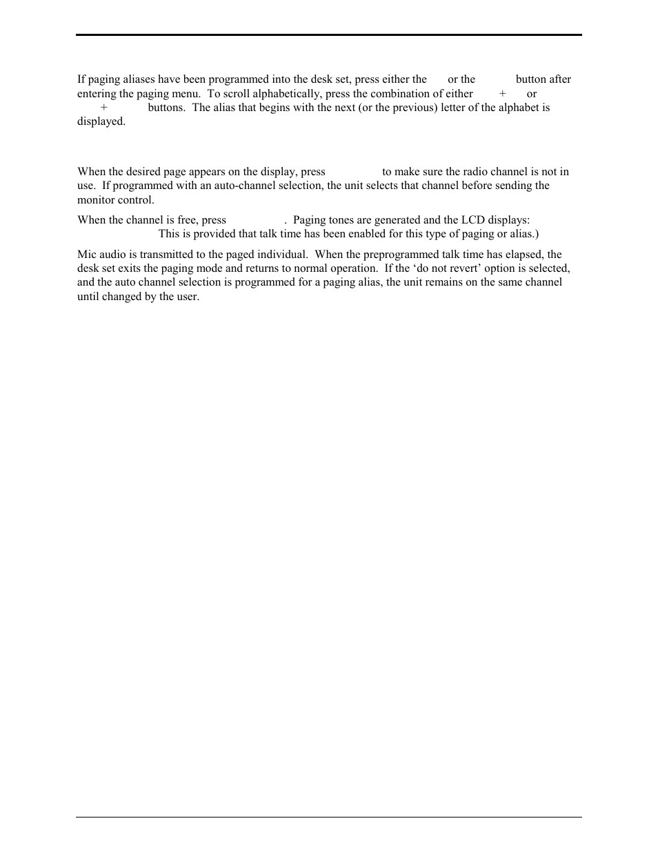 Entering a programmed alias | GAI-Tronics IPE2500A, IPE2500A-MLS Paging Encoder / Desktop Controller User and Installatoin Manual User Manual | Page 31 / 87